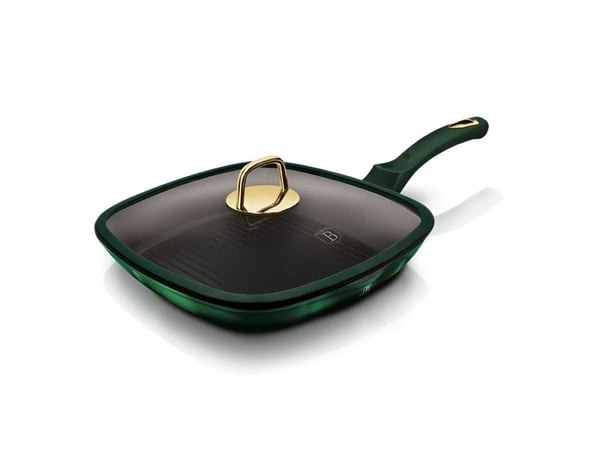 Berlinger Haus BH/6051, Rektangulær, Grillpanne, Sort, Grønn, Titan, Aluminium, 2,1 l