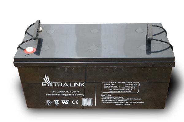 Extralink - UPS-batteri - blysyre - 200 Ah - svart