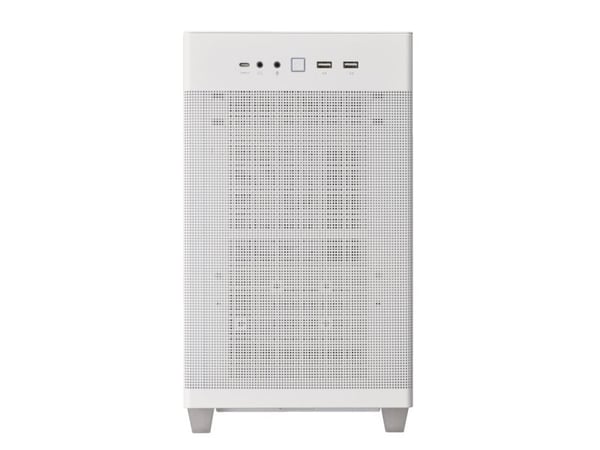 ASUS Prime AP201 - Lite tårn - micro ATX - ingen strømforsyning - hvit - USB/lyd