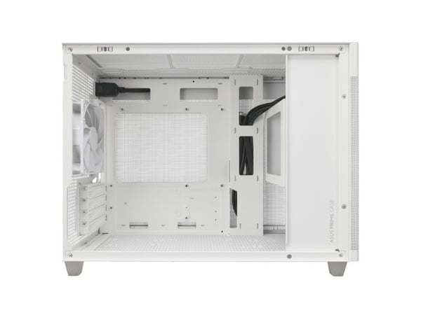 ASUS Prime AP201 - Lite tårn - micro ATX - ingen strømforsyning - hvit - USB/lyd