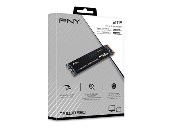 PNY CS1030, 2000 GB, M.2, 2100 MB/s