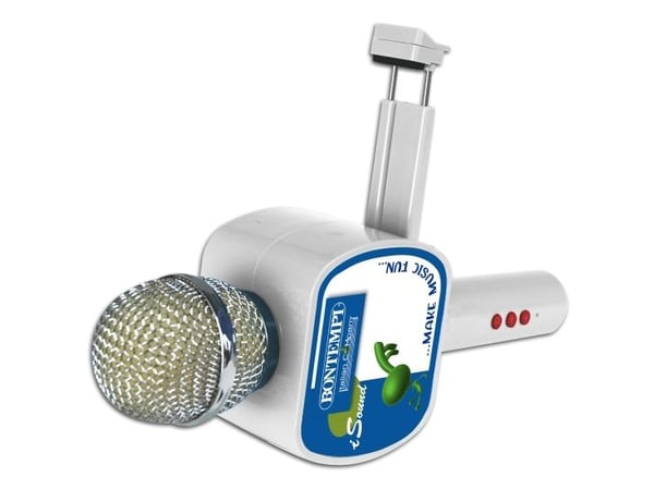 Bontempi Wireless Speaker Microphone, Mikrofon til lek og moro, 5 år, 420 g, Hvit