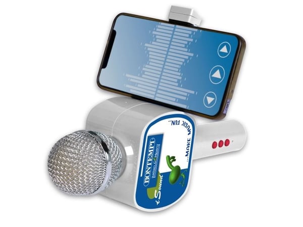 Bontempi Wireless Speaker Microphone, Mikrofon til lek og moro, 5 år, 420 g, Hvit