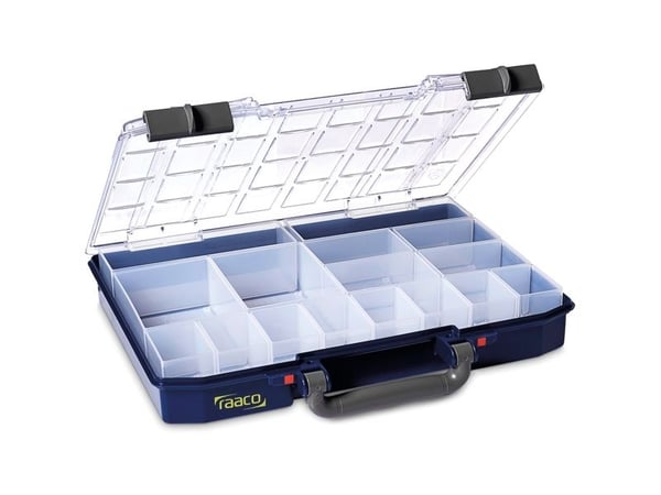 raaco CarryLite 55 4x8-16, Blå, Polykarbonat, Polypropylen (PP), 337 mm, 278 mm, 57 mm, 948 g