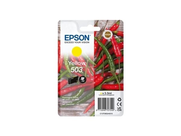 Epson 503, Perusvärintuotto, 3,3 ml, 165 sivua, 1 kpl, Kertapakkaus