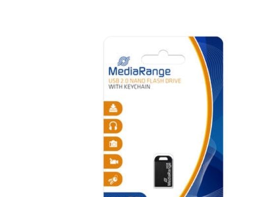 MediaRange Nano - USB-flashstasjon - 64 GB - USB 2.0 - svart