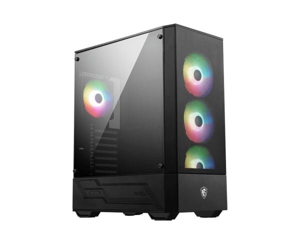MSI MAG FORGE 112R - Mid tower - ATX - sidepanel med vindu (herdet glass) - ingen strømforsyning (ATX) - USB/lyd