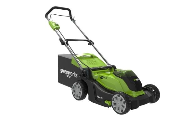 Greenworks G40LM41 Batteri Gräsklippare 40V - Inkl. 4 Ah batteri och laddare