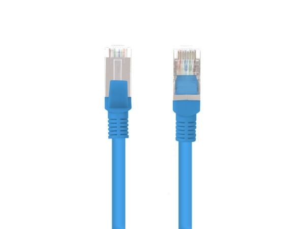 Lanberg - Patch-kabel - RJ-45 (hane) till RJ-45 (hane) - 5.7 mm - F/UTP (folieöverdraget oskärmat tvinnat par) - CAT 6 - formpressad, hakfri, tvinn...