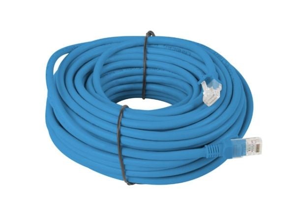 Lanberg - Patch-kabel - RJ-45 (hane) till RJ-45 (hane) - 5.7 mm - F/UTP (folieöverdraget oskärmat tvinnat par) - CAT 6 - formpressad, hakfri, tvinn...