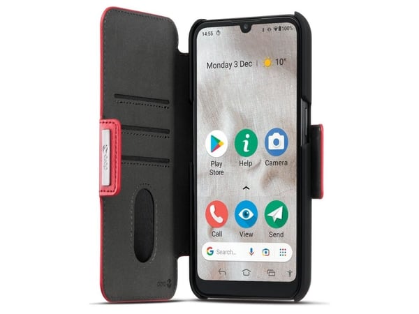 Doro - Lommebok for mobiltelefon - rød - for DORO 8110