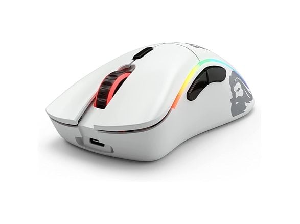 Glorious Gaming Model D Wireless, Høyre hendt, RF kabel-fri, 19000 DPI, Hvit
