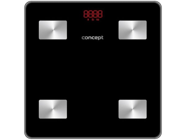 Concept VO4001, Elektronisk personvekt, 180 kg, 100 g, Sort, kg, Rektangel