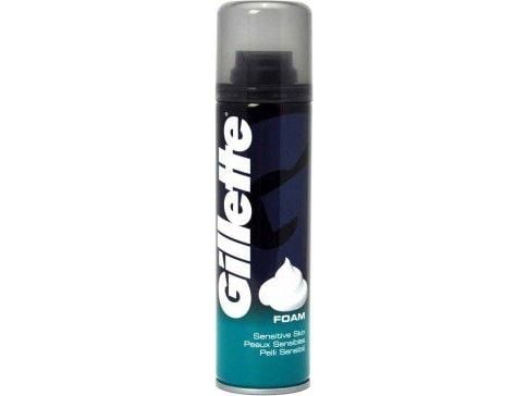Gillette Classic Sensitive, Barbering mousse, Menn, Sensitiv Hud, 200 ml, 1 stykker