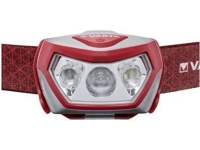 Varta Outdoor Sports H20 PRO - Hodelykt - LED - 3-modus - rødt/hvitt lys