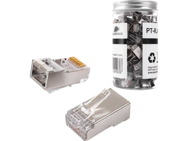 „Spacetronik“ RJ45-insticksdon CAT6 FTP PT-RJ456FT-11 100 st