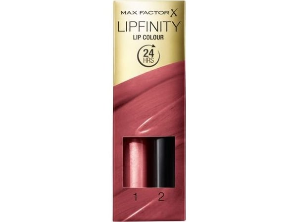 Max Factor Lipfinity Lip Colour, Bordeaux, Glistening, 1 väriä, Väritys, Kosteuttava, LG Shine, Nestemäinen