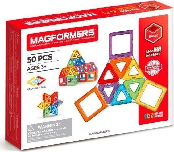 Grunnleggende magnetiske klosser 50 deler