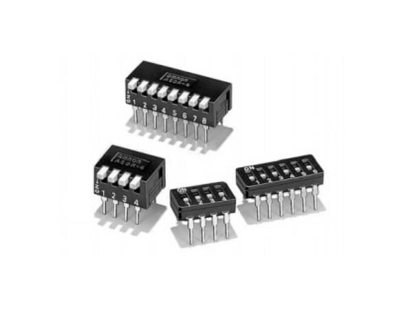 Omron A6D-8103 DIP-bryter poltall 8 THT 1 stk