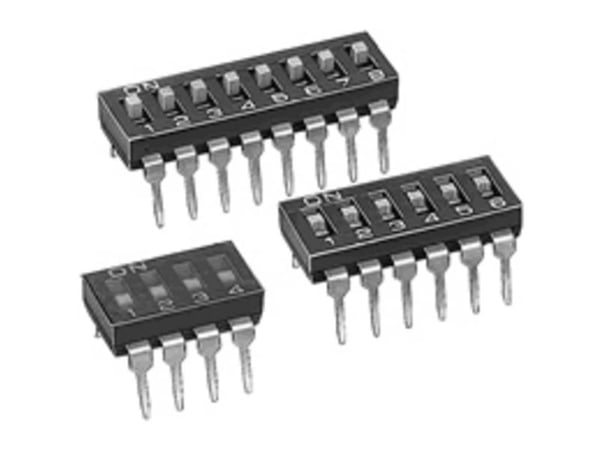 Omron A6T-3104 DIP-bryter poler 3 THT 1 stk bag