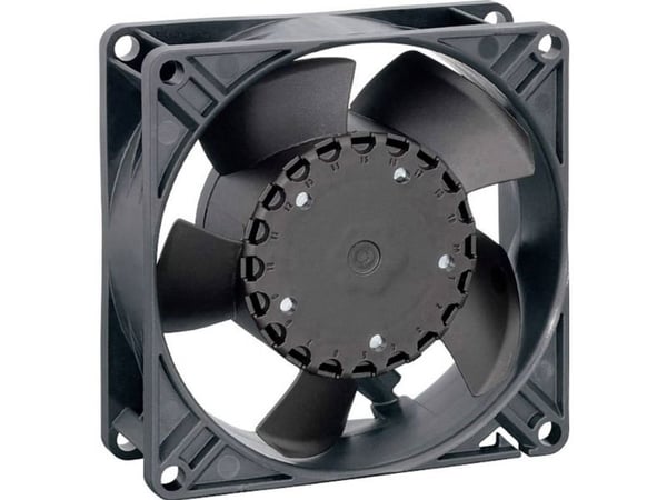 ebm-papst 3314 NN, Tuuletin, 9,2 cm, 2650 rpm, 35 dB, 80 m³/t, Sort
