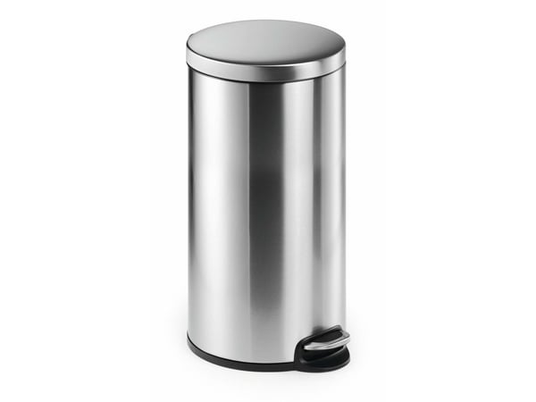 Durable 340323, 30 l, Rund, Rustfritt stål, Rustfritt stål, Pedal, Rustfritt stål