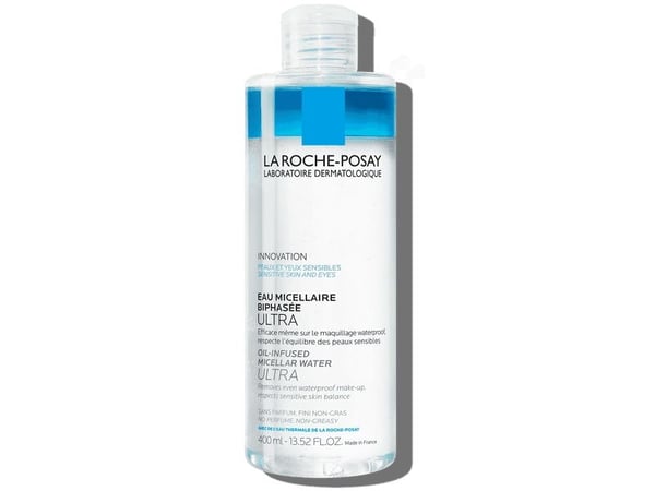 La Roche-Posay Oil Infused Micellar Water Ultra 400 ml tvåfas micellärt vatten för ultrasensitiv hud