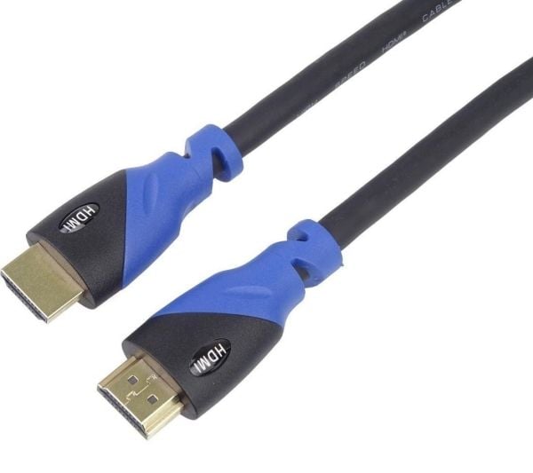 PremiumCord KPHDM2V1, 1 m, HDMI Type A (Standard), HDMI Type A (Standard), 18 Gbit/sek., Sort, Blå