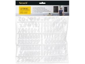 Bokstavssats Securit 256 st. vit, 1 set