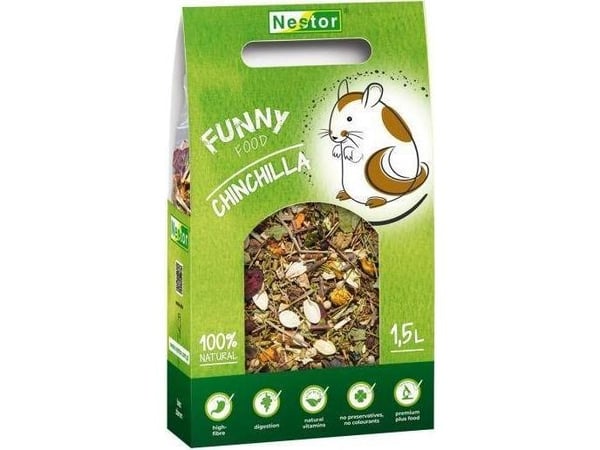 Nestor Nestor mat til chinchillaer 1500ml Funny Food 400g