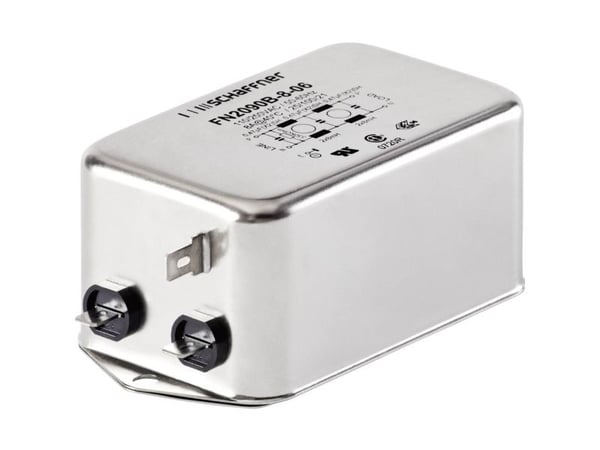 Schaffner FN2090-6-06 Melusuodatin 250 V/AC 6 A 8 mH (L x S x K) 85 x 54 x 30,3 mm 1 kpl 1 kpl