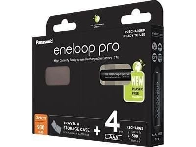 Panasonic eneloop pro BK-4HCDEC4BE - Batteri 4 x AAA - NiMH - (uppladdningsbart) - 930 mAh