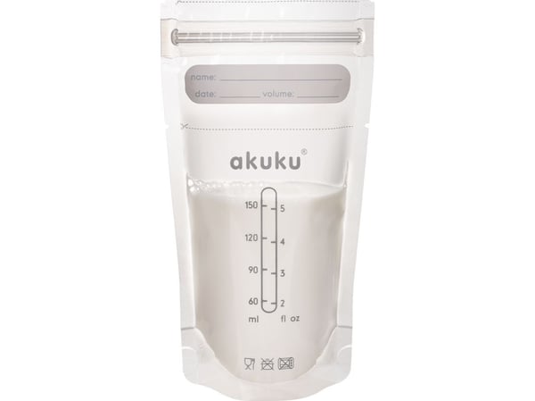 AKUKU Steriilit äidinmaidon säilytyspussit 150ml