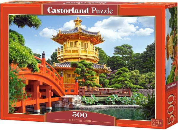 Castorland Beautiful China 500 pcs, 500 stykker, Bygninger, 9 år