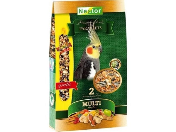 Nestor Nestor fuglefôr 1400 ml til mellomstore papegøyer Premium 800 g Nestor Nestor fuglefôr 1400 ml til mellomstore papegøyer Premium 800 g