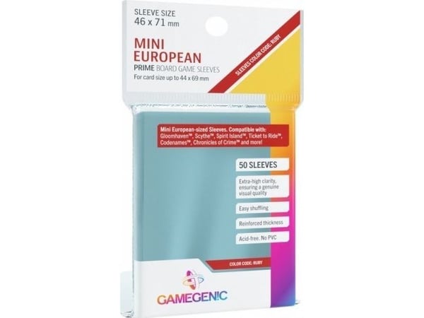 GameGenic PRIME Mini Euro Sleeves 46x71 mm