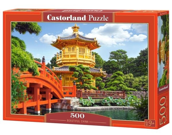 Castorland Beautiful China 500 pcs, 500 styck, Byggnader, 9 År
