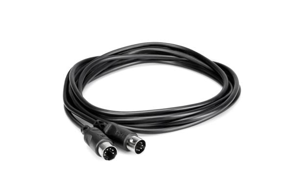 Hosa Technology MID-301BK, DIN (5-pin), Hankjønn, DIN (5-pin), Hankjønn, 0,3 m, Sort