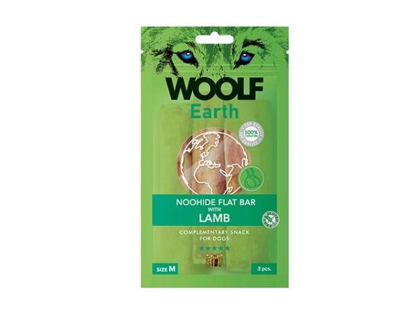 WOOLF Woolf Earth Noohide stick lam hundegodbiter, størrelse S, 85 g