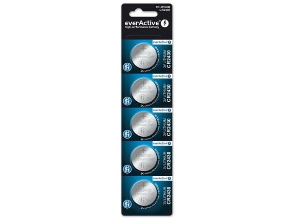 Everactive CR24305BL, Engangsbatteri, CR2430, Lithium, 3 V, 5 stykker, 10 år