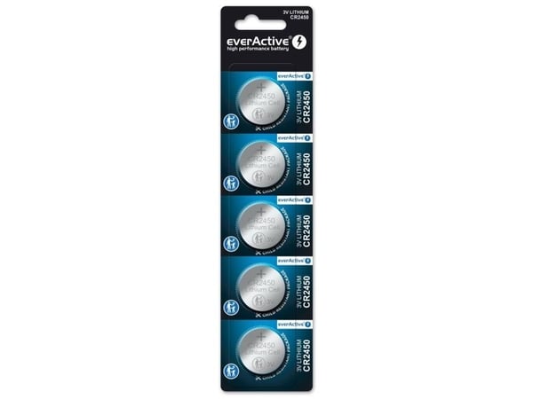 Everactive CR24505BL, Engangsbatteri, CR2450, Lithium, 3 V, 5 stykker, 10 år