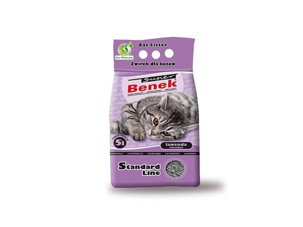 Kattsand Super Benek Standard Lavendel 5 l
