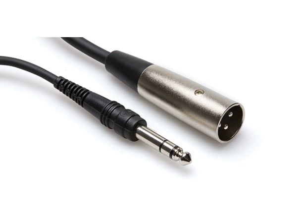 Hosa Technology STX-105M, XLR (3-pin), Hankjønn, 6.35mm TRS, Hankjønn, 1,52 m, Sort