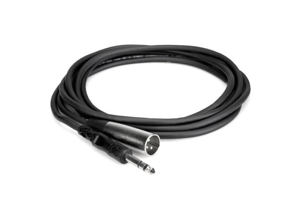 Hosa Technology STX-110M, 6,35mm TRS, Hankoppling, XLR (3-pin), Hankoppling, 3 m, Svart