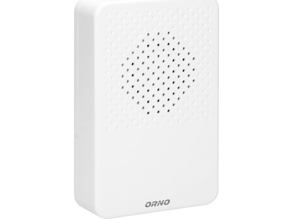 Orno Elektroninen yksiääninen johdotettu kello LARK MAXI AC, 230V, lumenvalkoinen