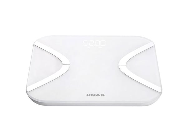 UMAX US20E, Elektronisk personvekt, 180 kg, 50 g, Hvit, 0,2 kg, kg
