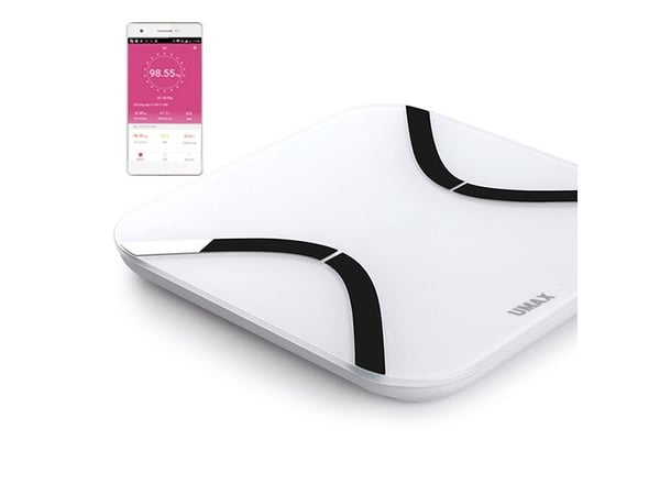 UMAX US20E, Elektronisk personvekt, 180 kg, 50 g, Hvit, 0,2 kg, kg
