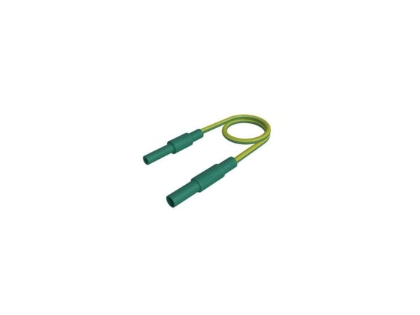 SKS Hirschmann MAL S GG-B 200/2,5 keltainen/vihreä Turvallisuuskoejohto [4mm turvaliitin - #####4 mm Sicherheits-Buchse] 200 cm keltainen vihreä 1 kpl