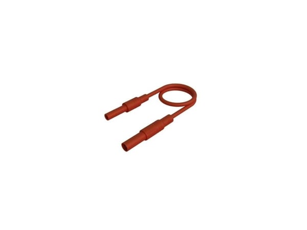 SKS Hirschmann MAL S GG-B 100/2,5 rot Sikkerhedsprøveledning [4mm sikkerhedsstik - #####4 mm Sicherheits-Buchse] 100 cm Rød 1 stk