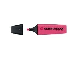 STABILO BOSS ORIGINAL, 1 stykker, Rosa, Meisel tupp, Sort, Rosa, Rektangel, 2 mm
